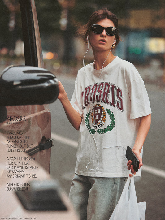 The Summer Roam Archives 'Yale Crest' Collegiate Graphic Tee