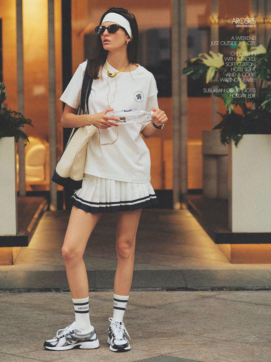The Suburban Court Archives 'A Rose Rising' Tennis Club Tee