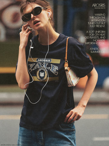 The Summer Roam Archives 'Yale' Collegiate Graphic Tee