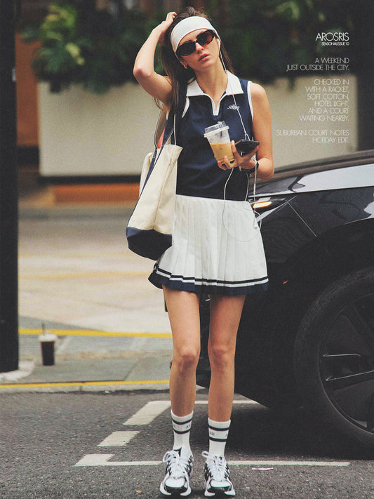 The Suburban Court Archives Colorblock Tennis Polo Vest