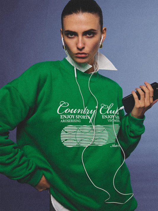 Country Club Graphic Sweatshirt