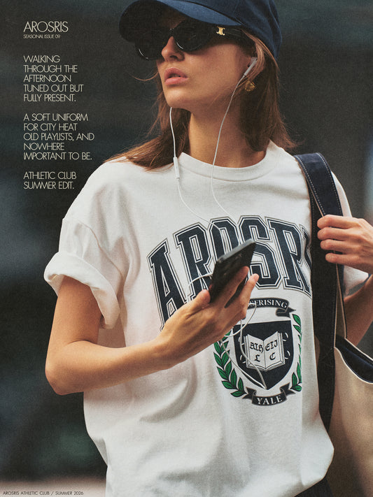The Summer Roam Archives 'Yale Crest' Collegiate Graphic Tee
