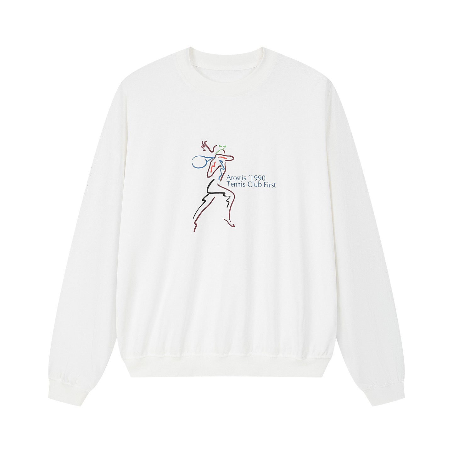 Arosris charcoal grey relaxed fit cotton t-shirt displayed in product flat lay views, showcasing the classic crewneck, short-sleeve silhouette, and the centered vintage 'ARR RIDING' equestrian horse graphic.