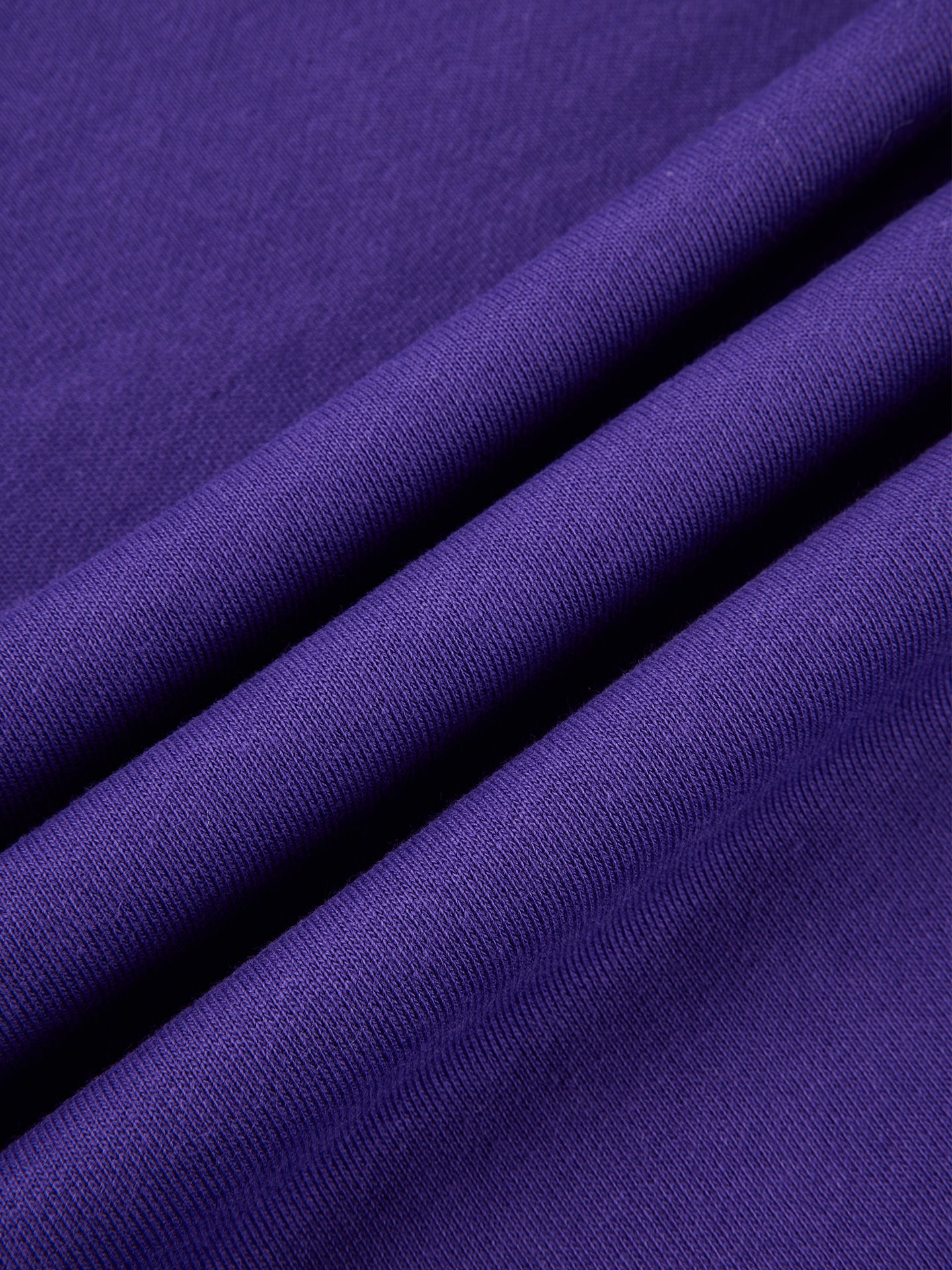 Arosris Ivy Archive Enjoy Sports crewneck sweatshirt in purple, showing the classic crew neckline and the vintage collegiate arch print.