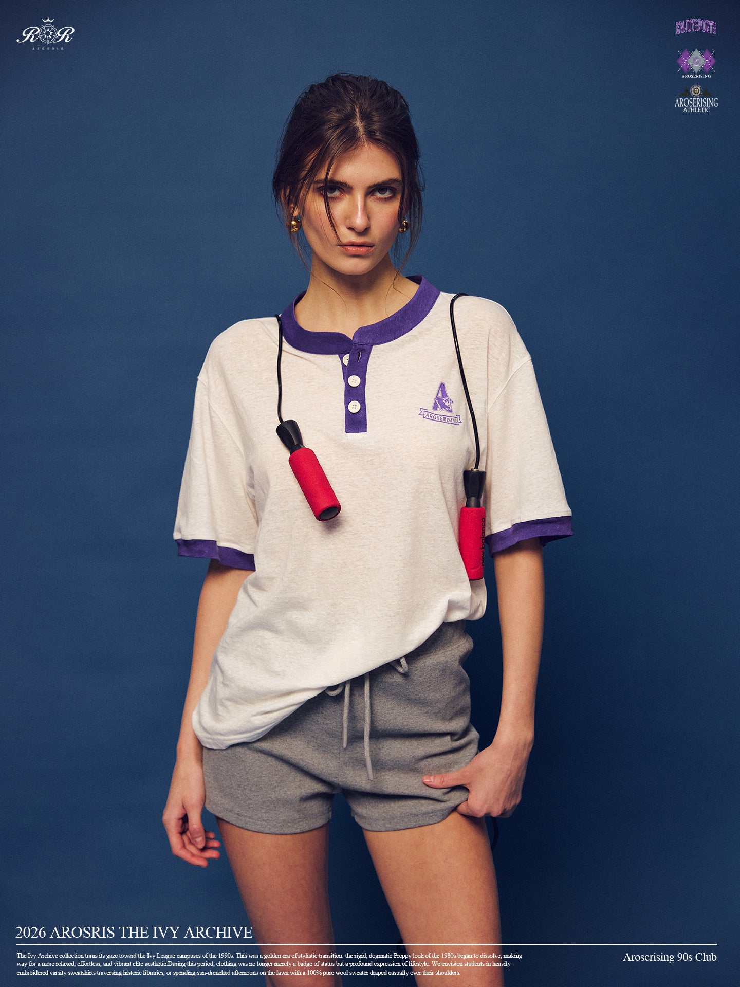 Master the retro 90s athletic aesthetic with the Ivy Archive Mid-Thigh Track Shorts. Featuring a flattering high-rise waist, modest mid-thigh coverage, and premium stretch cotton.