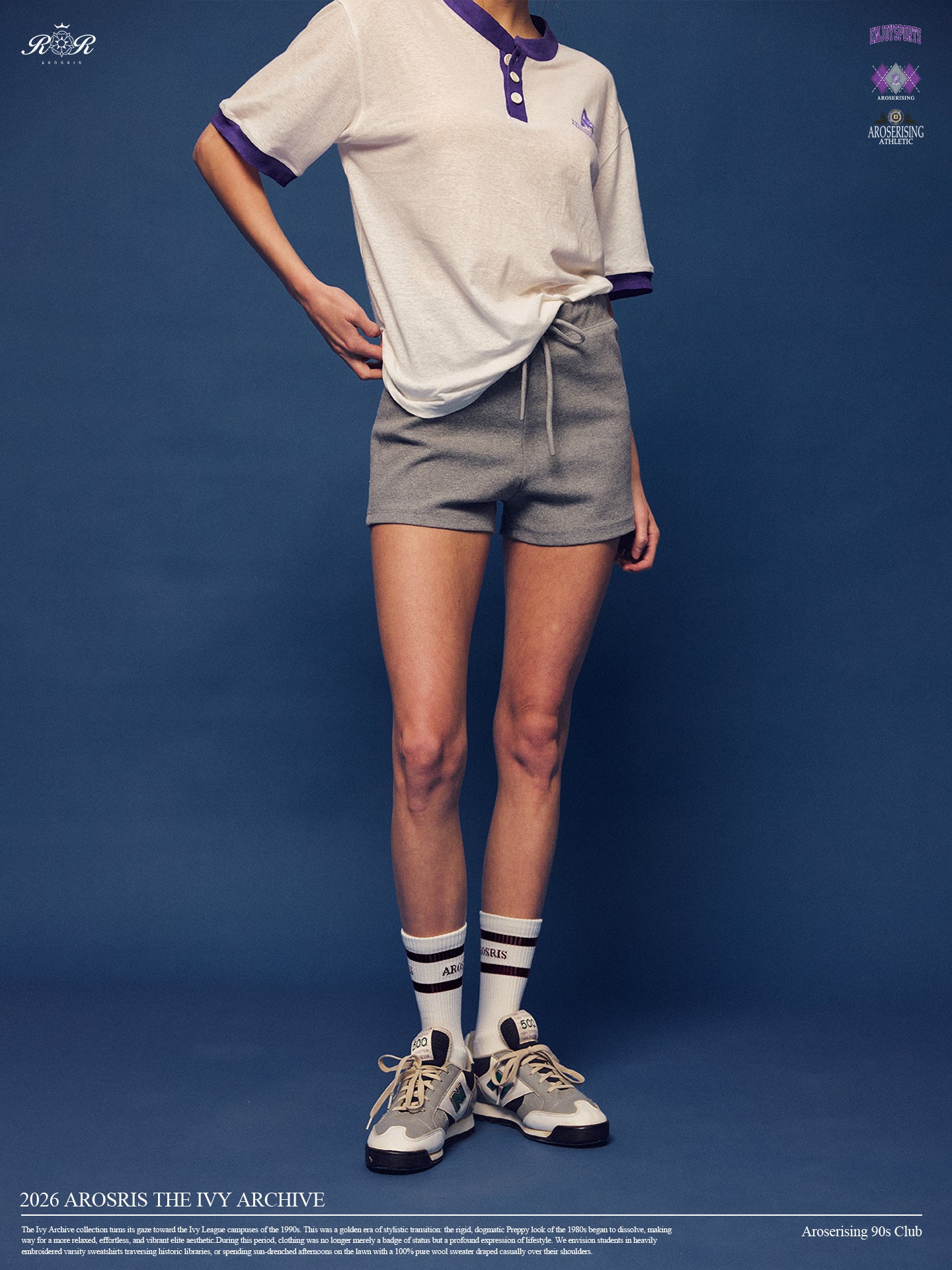 Master the retro 90s athletic aesthetic with the Ivy Archive Mid-Thigh Track Shorts. Featuring a flattering high-rise waist, modest mid-thigh coverage, and premium stretch cotton.