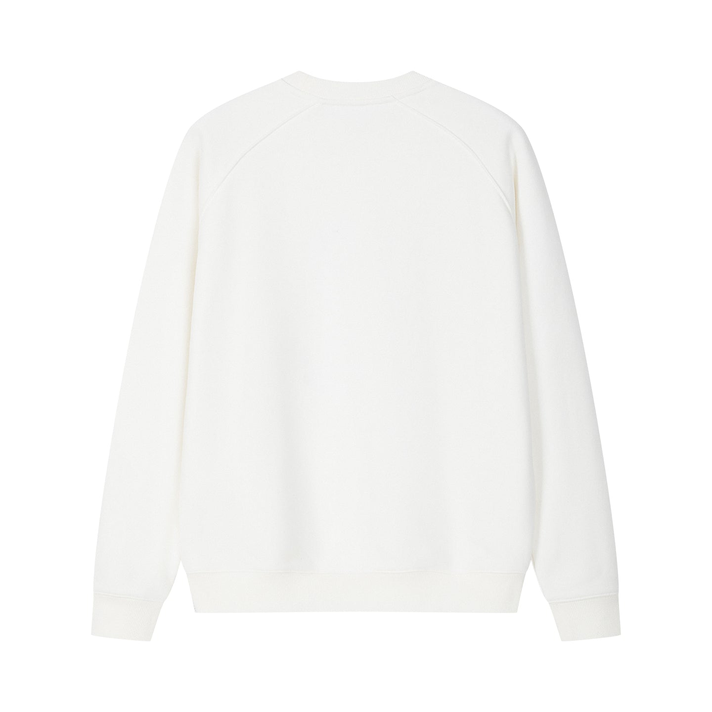 Arosris club white tennis club heritage sweatshirt displayed in flat lay views, showcasing the distinctive vintage crest graphic, structured ribbed crewneck, and the soft fleece-lined interior.